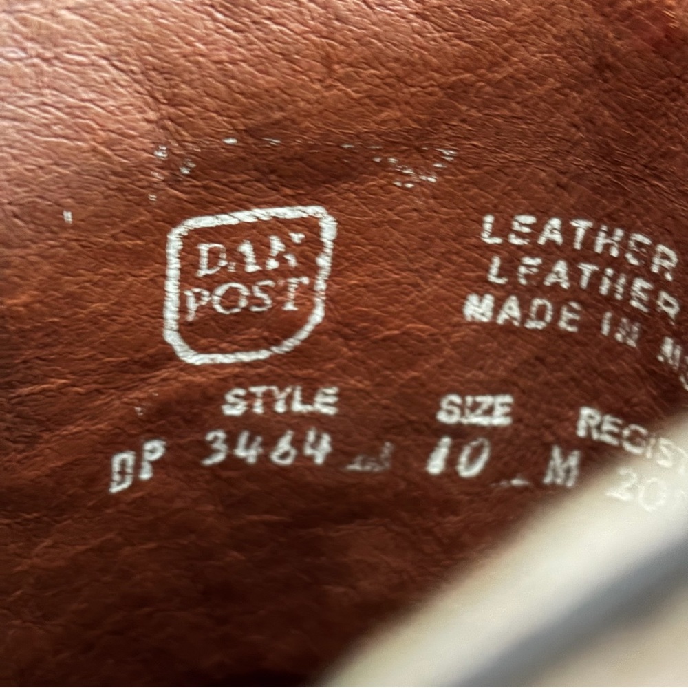 Dan Post Brown Leather Western Cowboy Boots - Picture 7 of 11